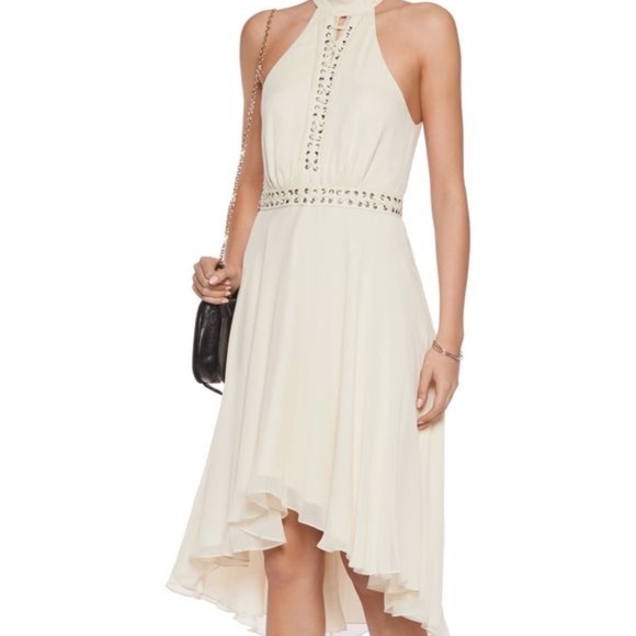 Haute hippie criss lace up detail ivory dress - Picture 7 of 7